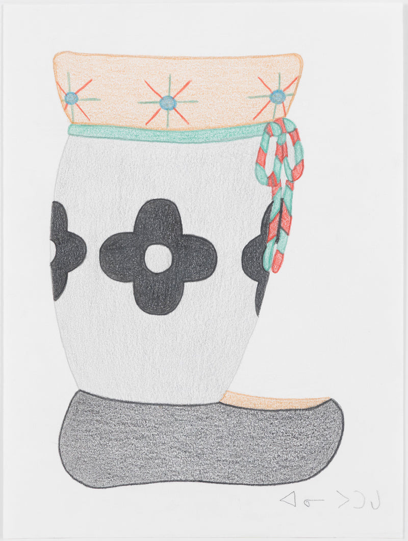 ANNIE POOTOOGOOK "MUKLUK" DRAWING, 2012