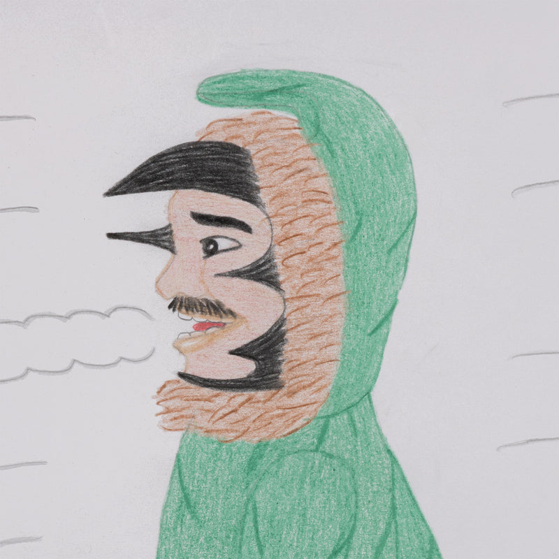 ANNIE POOTOOGOOK "WIND WALKER" DRAWING, 2012