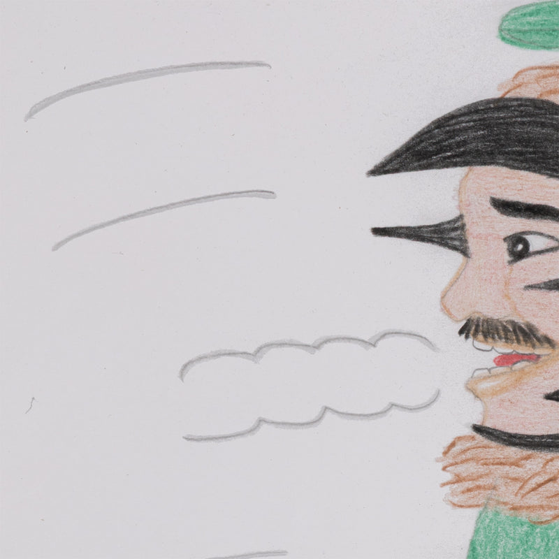 ANNIE POOTOOGOOK "WIND WALKER" DRAWING, 2012