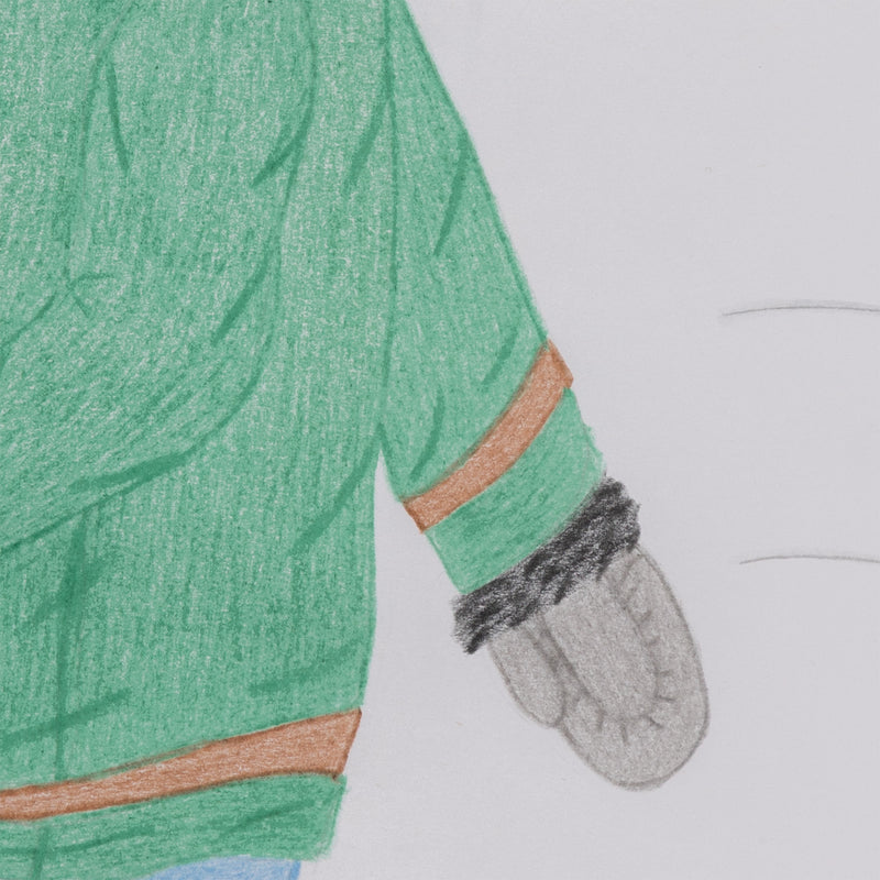 ANNIE POOTOOGOOK "WIND WALKER" DRAWING, 2012