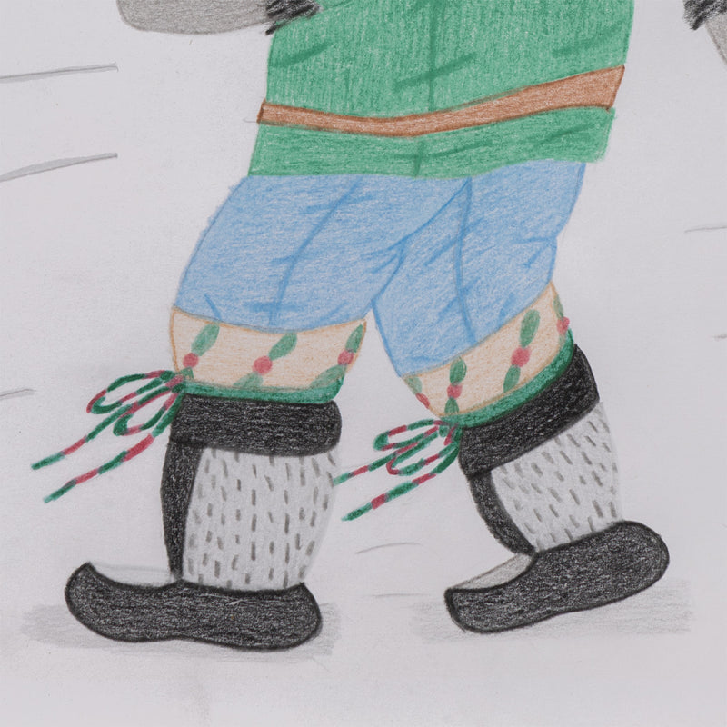 ANNIE POOTOOGOOK "WIND WALKER" DRAWING, 2012