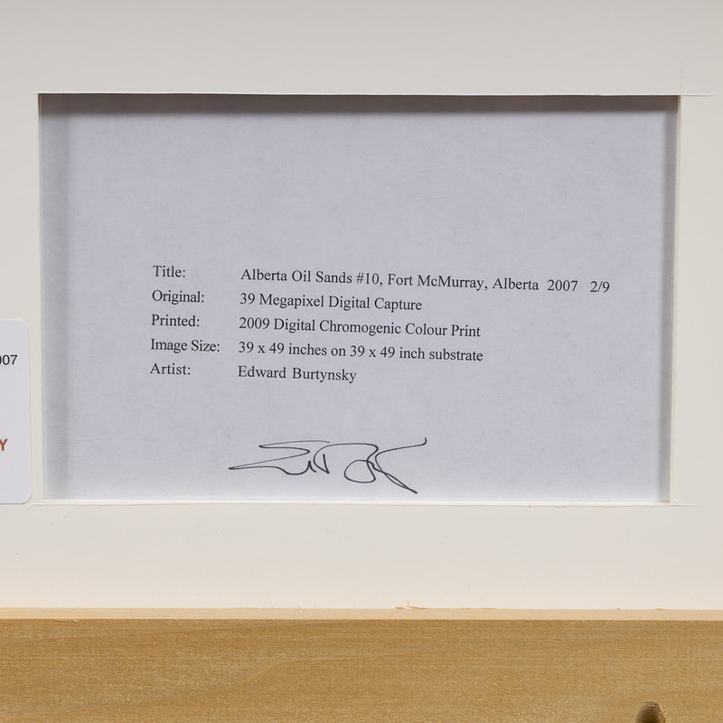 Edward Burtynsky alberta oil sands #10 environmental photography aerial photography canadian artist collect canadian art buy canadian art buy burtynsky sell burtynksy iconic burtynsky imagery burtynsky oil series 2007