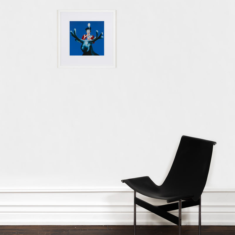 charles pachter joy ride moose queen print limited edition giclee canadian artwork canadian artist blue moose queen elizabeth II charlie pachter art collect pachter buy pachter sell pachter art iconic image