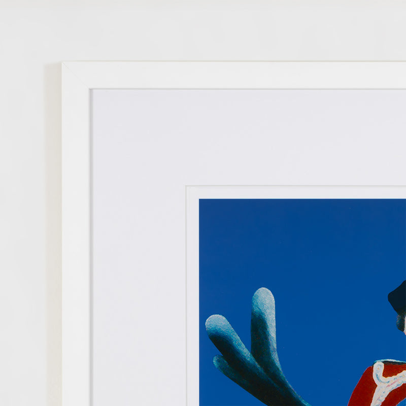charles pachter joy ride moose queen print limited edition giclee canadian artwork canadian artist blue moose queen elizabeth II charlie pachter art collect pachter buy pachter sell pachter art iconic image framed