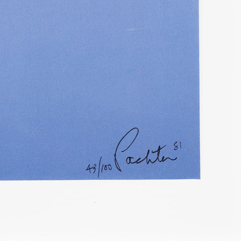 Art print of patriotic Canadian Flag by famous Canadian artist Charles Pachter, 1981.