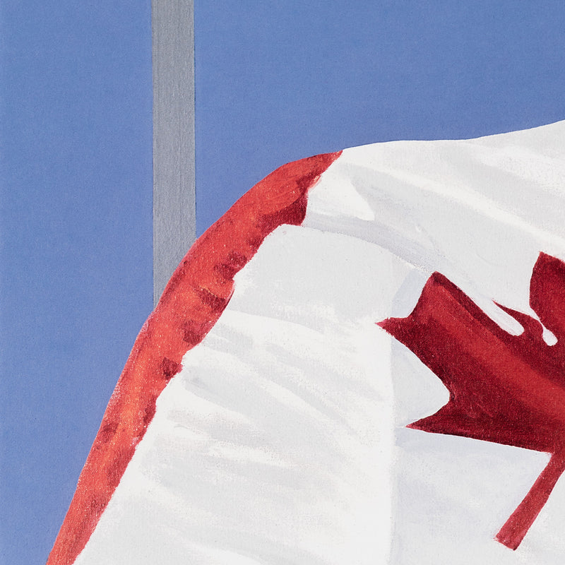 Art print of patriotic Canadian Flag by famous Canadian artist Charles Pachter, 1981.