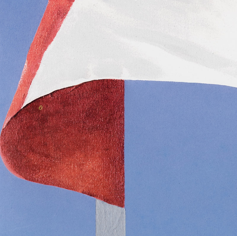 Art print of patriotic Canadian Flag by famous Canadian artist Charles Pachter, 1981.
