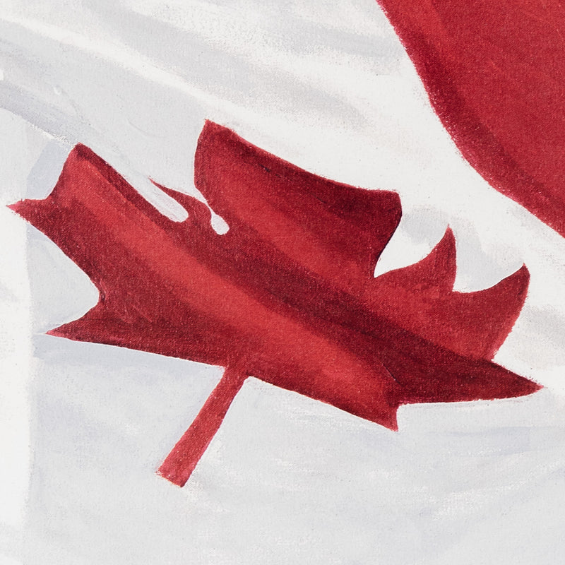 Art print of patriotic Canadian Flag by famous Canadian artist Charles Pachter, 1981.