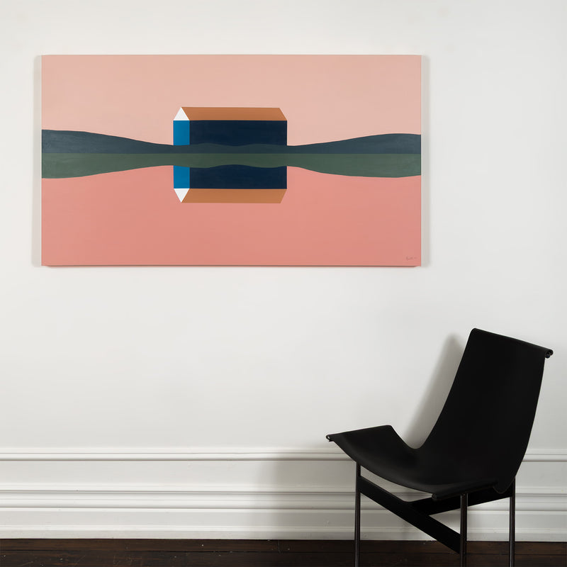 CHARLES PACHTER "DAWN BARN" PAINTING, 2020