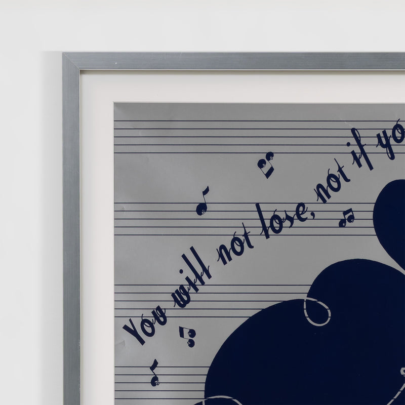 chris ofili you will not lose, not if you use your heart exhibition poster relief screenprint 2005 Hurricane KAtrina Relief Benefit limited edition open edition british artists YBA love collect ofili buy ofili sell ofili