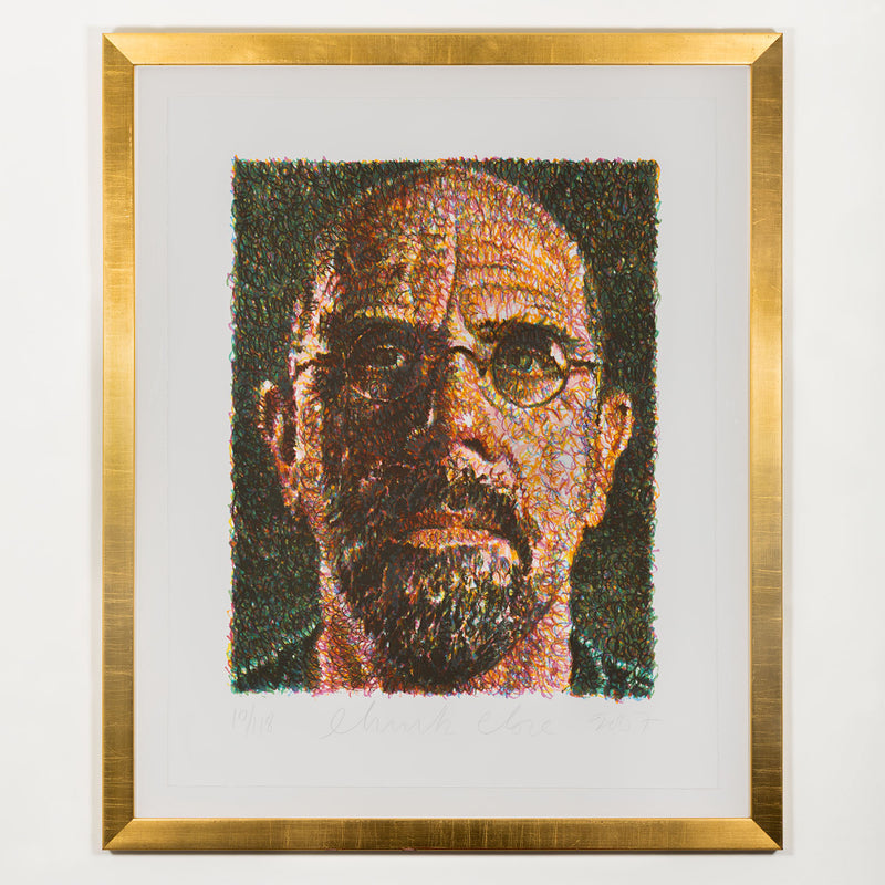 chuck close self portrait cigarette (1979) by Chuck Close | SELF-PORTRAIT |
