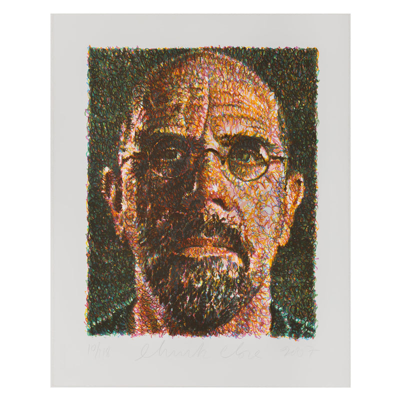 chuck close self-portrait lincoln center 2007 limited edition print edition lithograph and screenprint work on paper collect chuck close american artist buy chuck close artwork sell chuck close artwork 