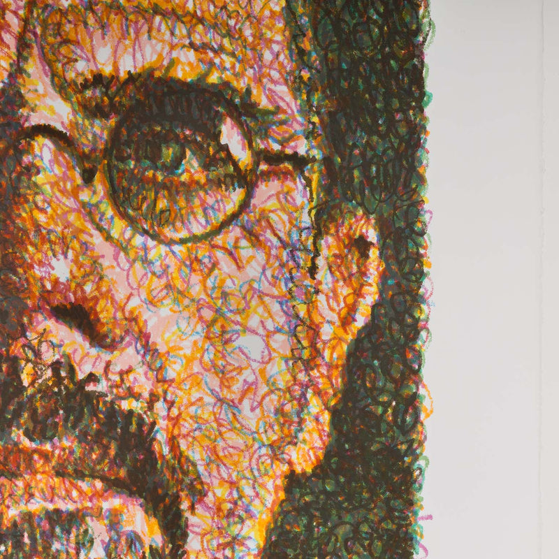 chuck close self-portrait lincoln center 2007 limited edition print edition lithograph and screenprint work on paper collect chuck close american artist buy chuck close artwork sell chuck close artwork 
