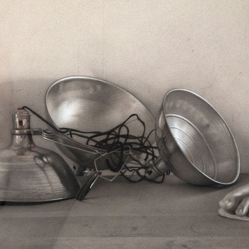 Claudio Bravo original pencil drawing, black and white. Completed in 1979. Available art for sale Caviar20 Art Gallery Toronto