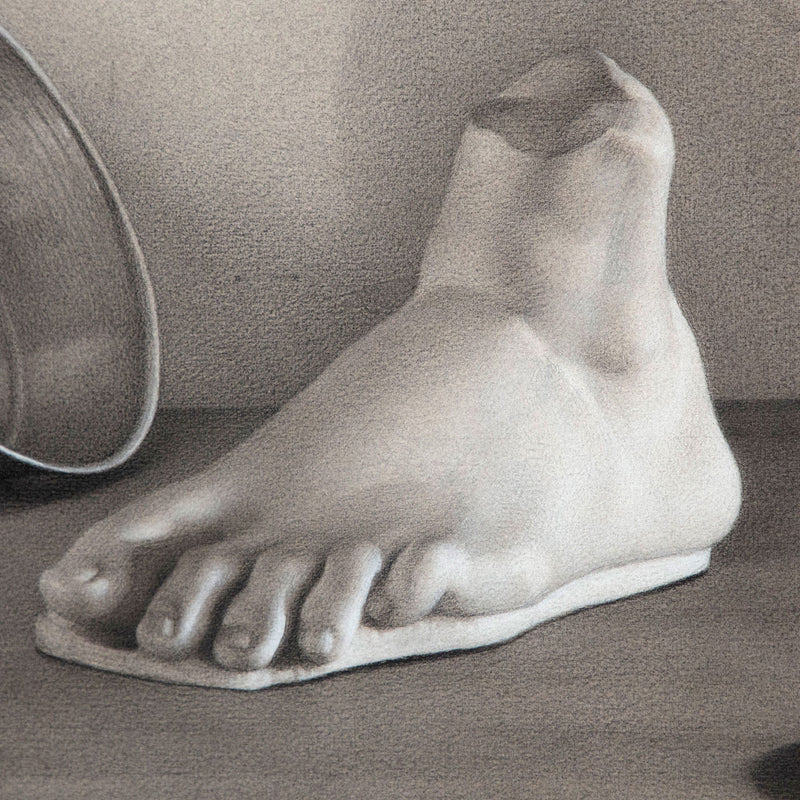 Claudio Bravo original pencil drawing, black and white. Completed in 1979. Available art for sale Caviar20 Art Gallery Toronto
