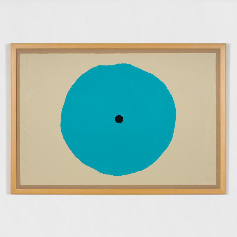 DONALD SULTAN "AQUA TRUMPET" SCREENPRINT, 2011