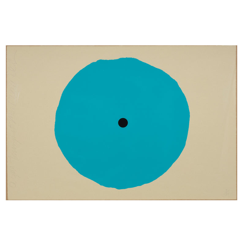 DONALD SULTAN "AQUA TRUMPET" SCREENPRINT, 2011