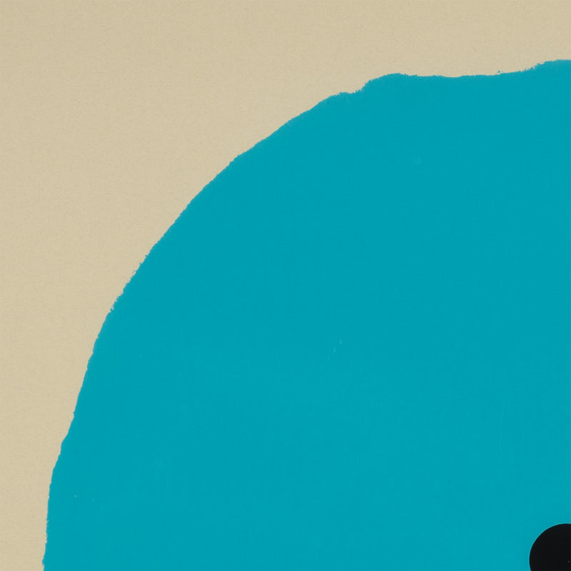 DONALD SULTAN "AQUA TRUMPET" SCREENPRINT, 2011