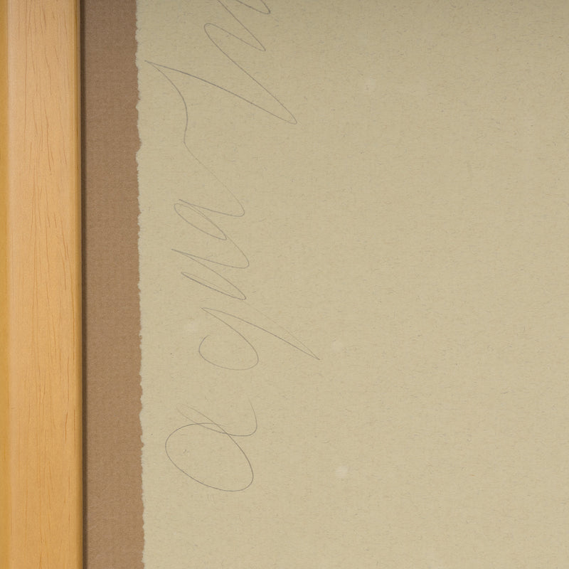 DONALD SULTAN "AQUA TRUMPET" SCREENPRINT, 2011