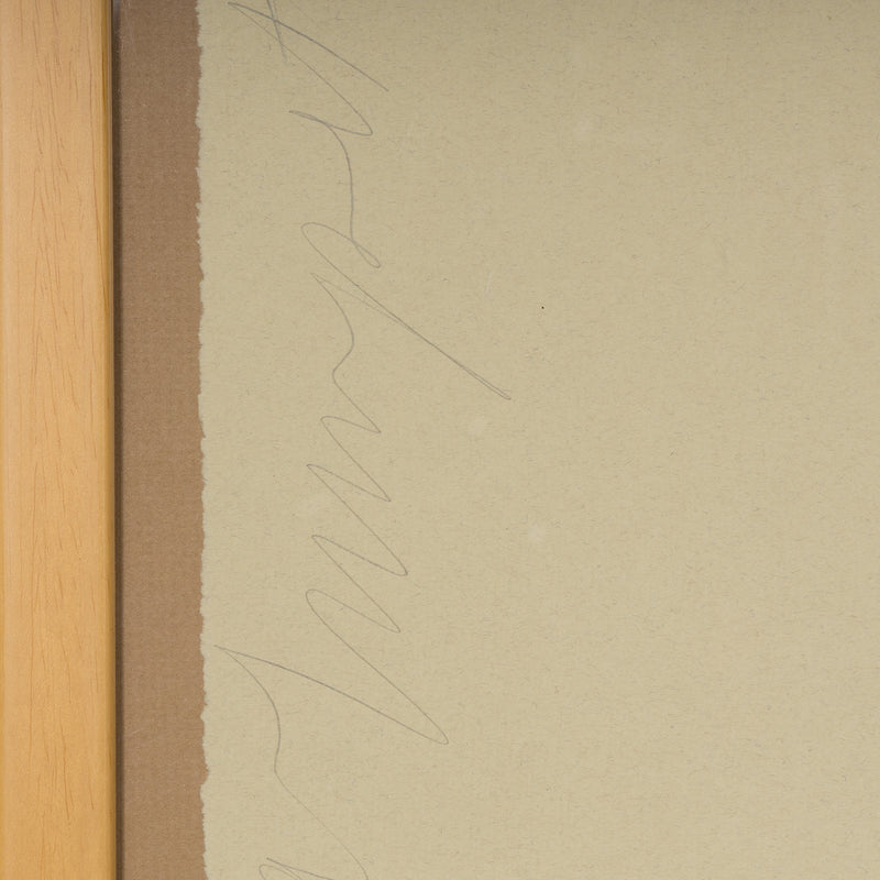 DONALD SULTAN "AQUA TRUMPET" SCREENPRINT, 2011