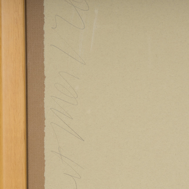 DONALD SULTAN "AQUA TRUMPET" SCREENPRINT, 2011