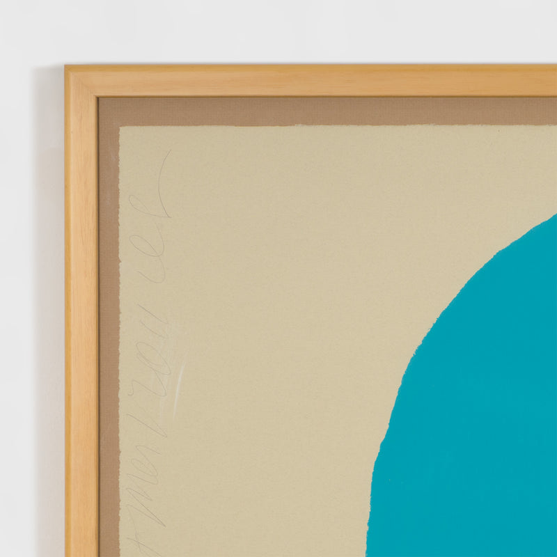 DONALD SULTAN "AQUA TRUMPET" SCREENPRINT, 2011