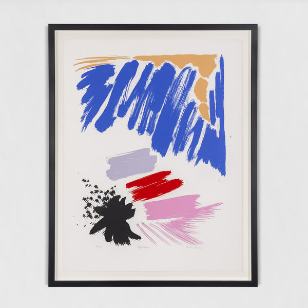 FRIEDEL DZUBAS "NIGHT STAR" SCREENPRINT, 1984