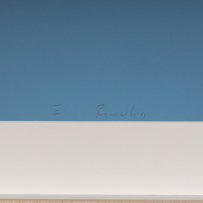 ED RUSCHA "BLUE SUDS" SCREENPRINT, 1971