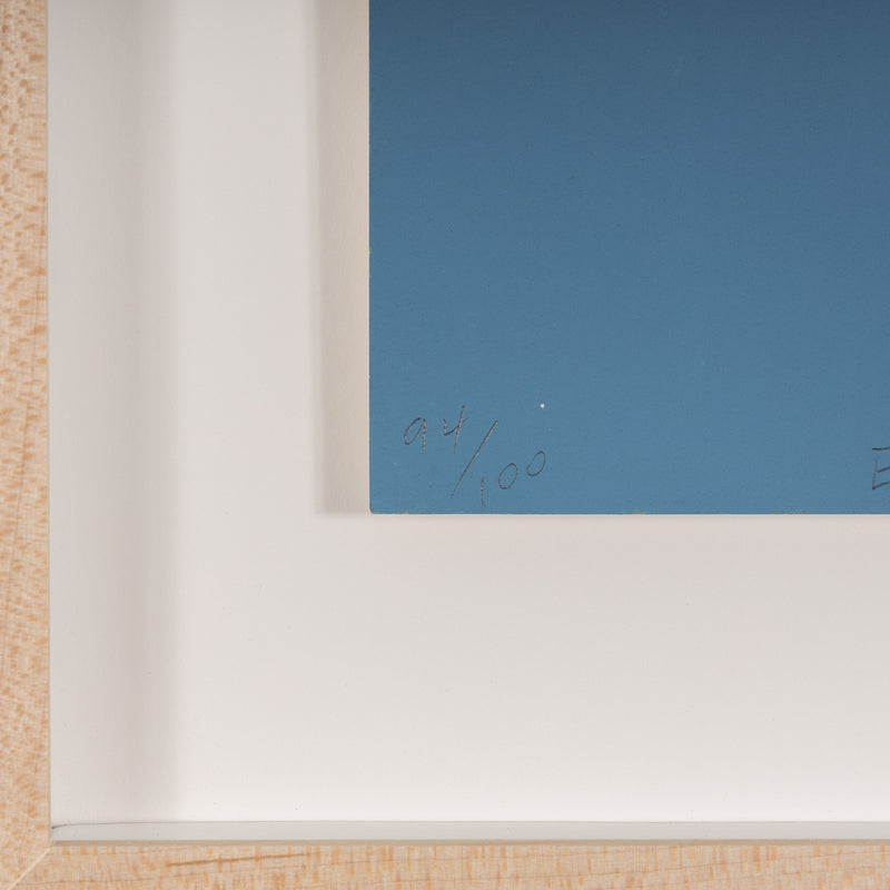 ED RUSCHA "BLUE SUDS" SCREENPRINT, 1971