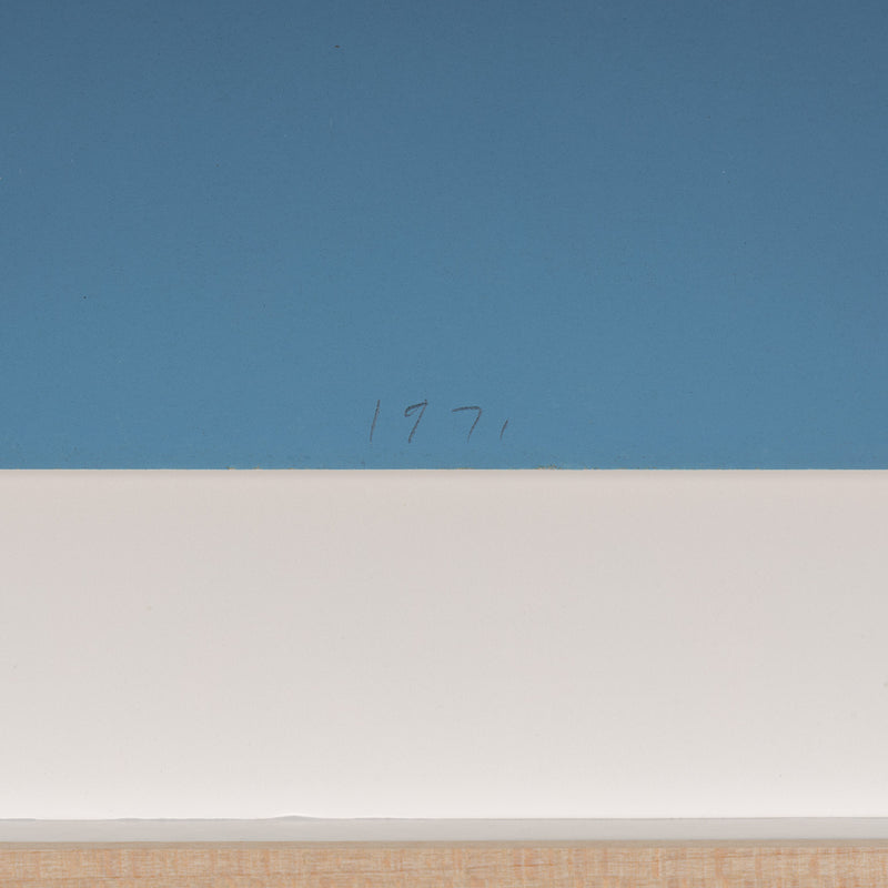 ED RUSCHA "BLUE SUDS" SCREENPRINT, 1971