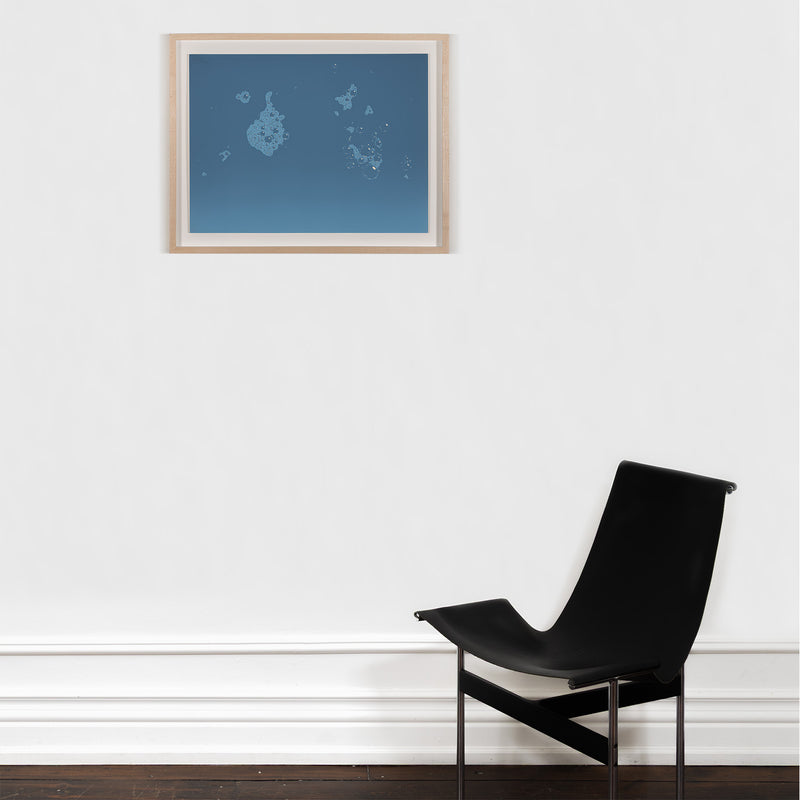 ED RUSCHA "BLUE SUDS" SCREENPRINT, 1971