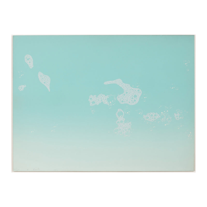 ed rusha green suds suds series turquoise suds screenprint silkscreen serigraph limited edition 1971 printmaking pop art california los angeles 1970s iconic american artist 