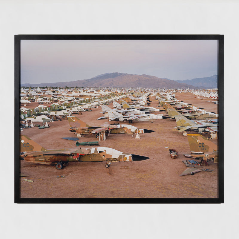 Edward Burtynsky AMARC #3 Davis-Monthan AFB Tucson Arizona 2006 6/9 edition of 9 photograph 39 Megapixel Digital Capture 2006 Digital Chromogenic Colour Print 39x49 inches military US Military ARMY American Military Air force scrapyard global warming climate change contemporary artist contemporary photography large burtynsky