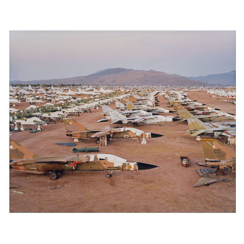 Edward Burtynsky AMARC #3 Davis-Monthan AFB Tucson Arizona 2006 6/9 edition of 9 photograph 39 Megapixel Digital Capture 2006 Digital Chromogenic Colour Print 39x49 inches military US Military ARMY American Military Air force scrapyard global warming climate change contemporary artist contemporary photography large burtynsky