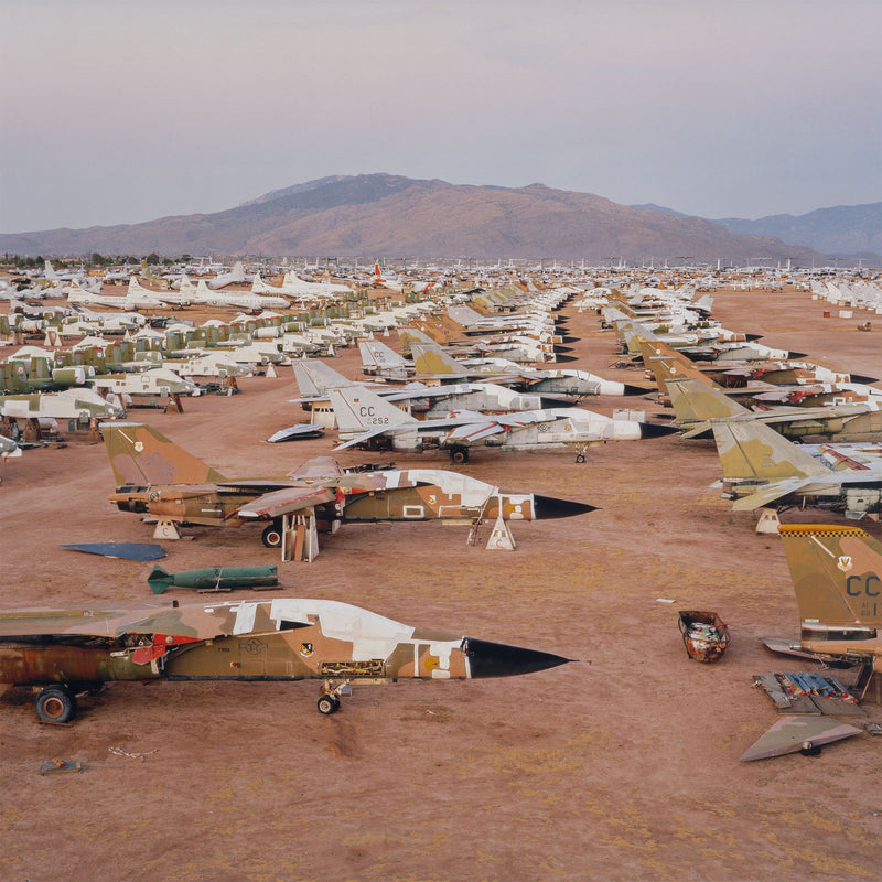 Edward Burtynsky AMARC #3 Davis-Monthan AFB Tucson Arizona 2006 6/9 edition of 9 photograph 39 Megapixel Digital Capture 2006 Digital Chromogenic Colour Print 39x49 inches military US Military ARMY American Military Air force scrapyard global warming climate change contemporary artist contemporary photography large burtynsky