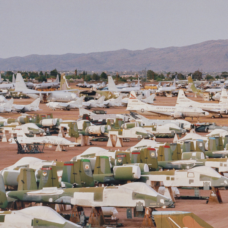 Edward Burtynsky AMARC #3 Davis-Monthan AFB Tucson Arizona 2006 6/9 edition of 9 photograph 39 Megapixel Digital Capture 2006 Digital Chromogenic Colour Print 39x49 inches military US Military ARMY American Military Air force scrapyard global warming climate change contemporary artist contemporary photography large burtynsky