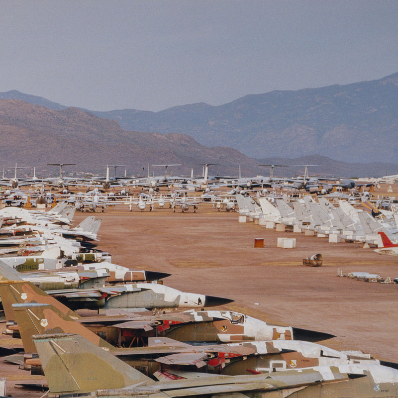 Edward Burtynsky AMARC #3 Davis-Monthan AFB Tucson Arizona 2006 6/9 edition of 9 photograph 39 Megapixel Digital Capture 2006 Digital Chromogenic Colour Print 39x49 inches military US Military ARMY American Military Air force scrapyard global warming climate change contemporary artist contemporary photography large burtynsky
