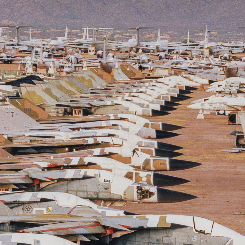 Edward Burtynsky AMARC #3 Davis-Monthan AFB Tucson Arizona 2006 6/9 edition of 9 photograph 39 Megapixel Digital Capture 2006 Digital Chromogenic Colour Print 39x49 inches military US Military ARMY American Military Air force scrapyard global warming climate change contemporary artist contemporary photography large burtynsky