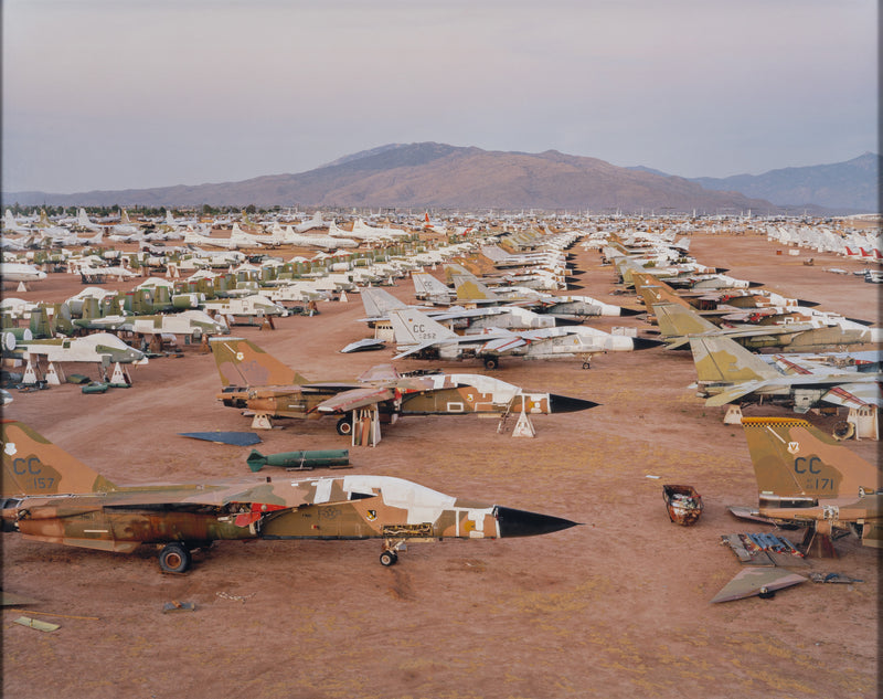 Edward Burtynsky AMARC #3 Davis-Monthan AFB Tucson Arizona 2006 6/9 edition of 9 photograph 39 Megapixel Digital Capture 2006 Digital Chromogenic Colour Print 39x49 inches military US Military ARMY American Military Air force scrapyard global warming climate change contemporary artist contemporary photography large burtynsky