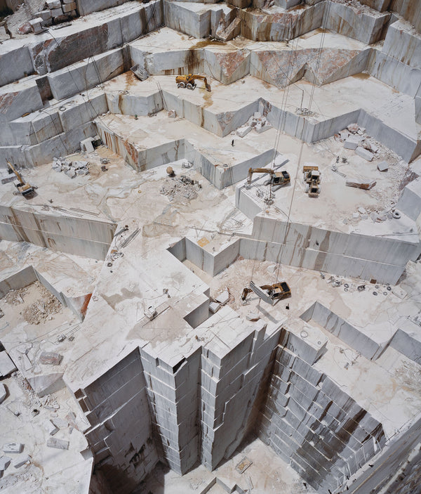 Edward Burtynsky Iberia Quarries #3 large size photograph portugal contemporary photography marble quarry topographic photography documentary travel photography collect buy sell burtynsky photography artwork contemporary climate change global warming