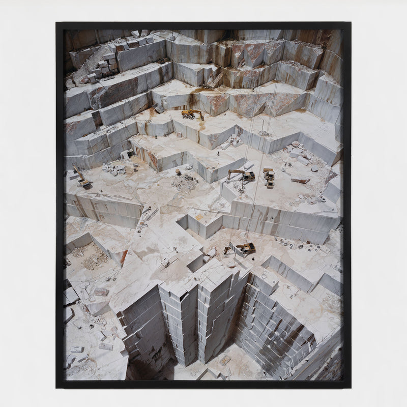 Edward Burtynsky Iberia Quarries #3 large size photograph portugal contemporary photography marble quarry topographic photography documentary travel photography collect buy sell burtynsky photography artwork contemporary climate change global warming