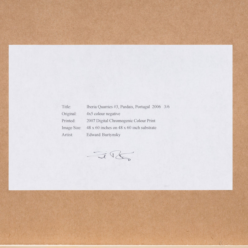 Edward Burtynsky Iberia Quarries #3 large size photograph portugal contemporary photography marble quarry topographic photography documentary travel photography collect buy sell burtynsky photography artwork contemporary climate change global warming