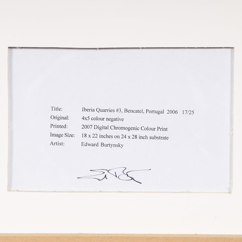 edward burtynsky iberia quarries 3 portugal marble iconic canadian artist photography limited edition collect buy sell edward burtynsky medium size print iconic imagery 2006 bencatel, portuagl Cprint 