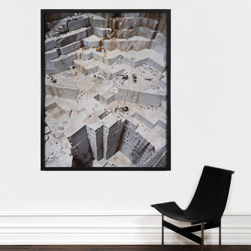 Edward Burtynsky Iberia Quarries #3 large size photograph portugal contemporary photography marble quarry topographic photography documentary travel photography collect buy sell burtynsky photography artwork contemporary climate change global warming