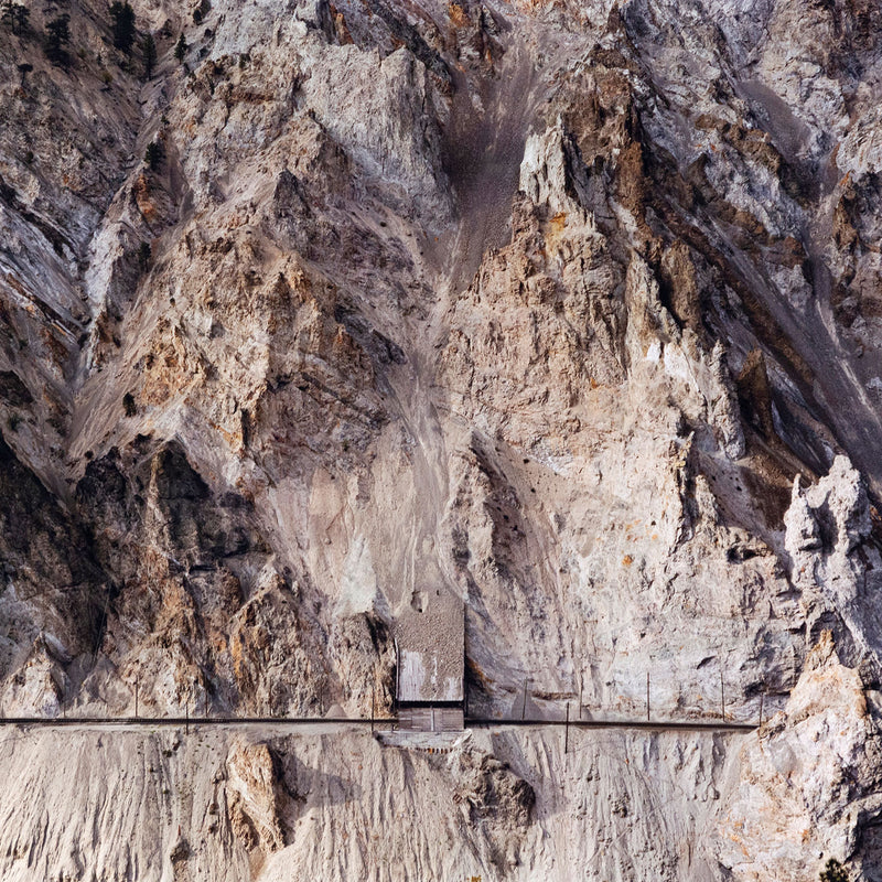 Edward Burtynsky "Railcuts #4 C.N. Track, Thompson River, British Columbia 1985" Canada, 1985. Digital chromogenic color print.