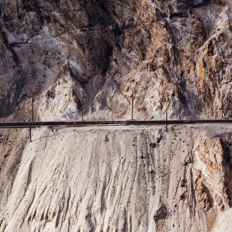 Edward Burtynsky "Railcuts #4 C.N. Track, Thompson River, British Columbia 1985" Canada, 1985. Digital chromogenic color print.