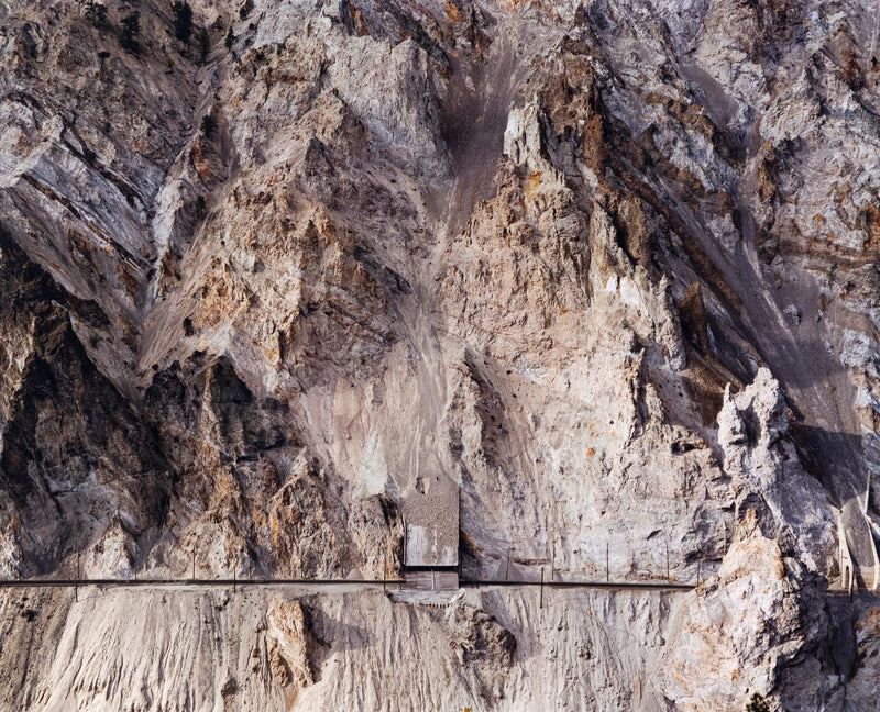 Edward Burtynsky "Railcuts #4 C.N. Track, Thompson River, British Columbia 1985" Canada, 1985. Digital chromogenic color print.