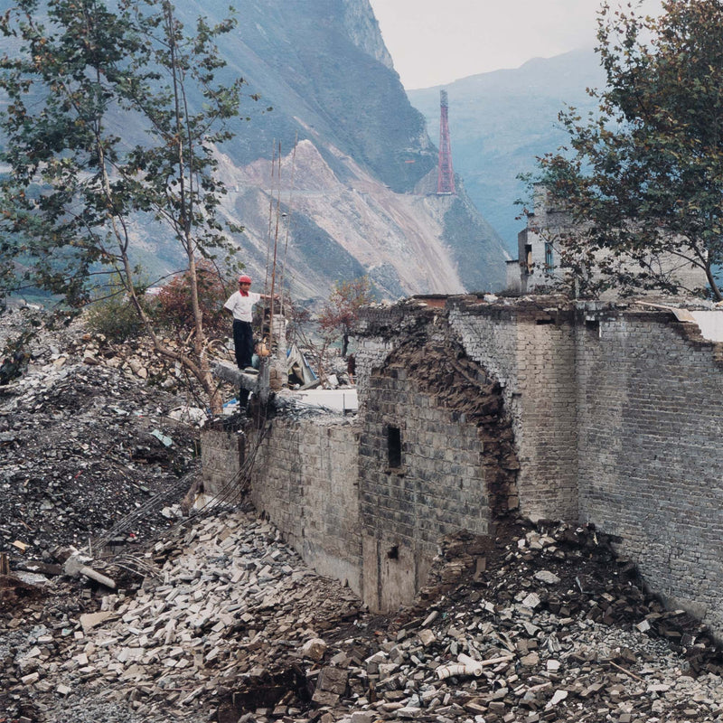 edward burtynsky three gorges dam project wushan #11 yangtze river china 2002 AP 2003 printed on kodak suproa endura paper signed canadian artist canadian photography collect early burtynsky china print framed oversize iconic burtynsky photo