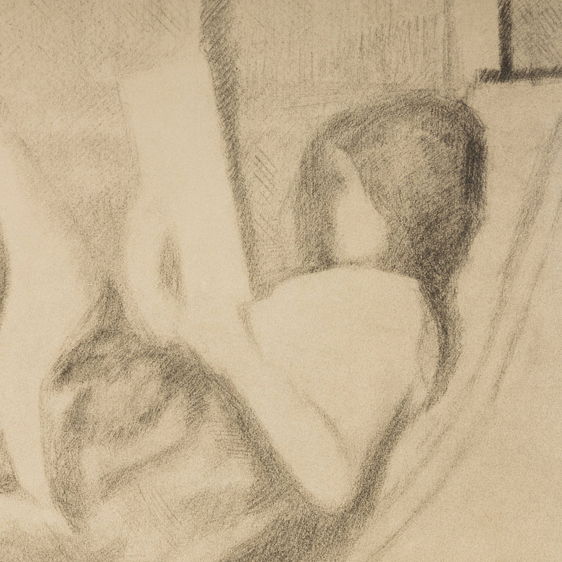 balthus young girl reading jeune fille assise 1994 lithograph portrait blurred french artist dessins portfolio collect buy sell balthus artwork 