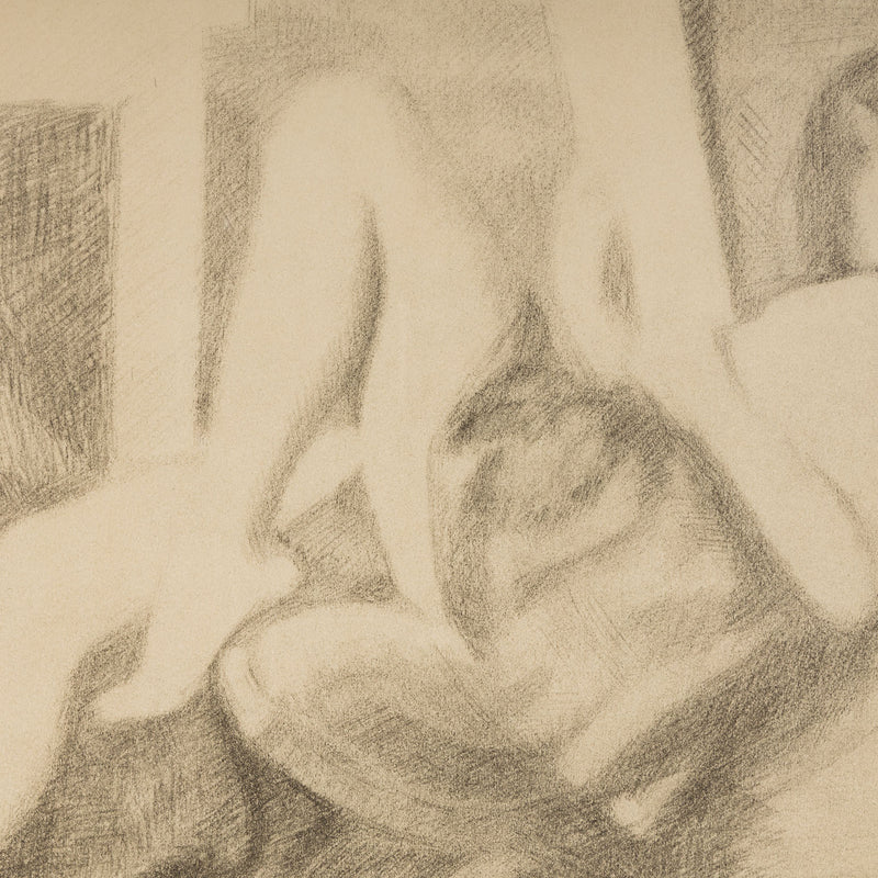 balthus young girl reading jeune fille assise 1994 lithograph portrait blurred french artist dessins portfolio collect buy sell balthus artwork 